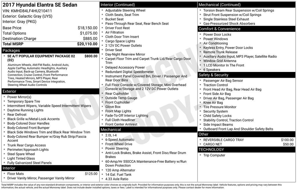 Used 2017 Hyundai Elantra SE image 29