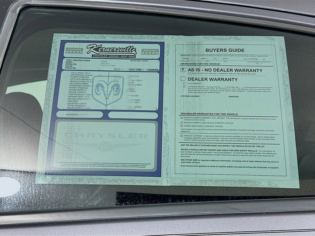 Used 2019 Honda HR-V EX-L image 37