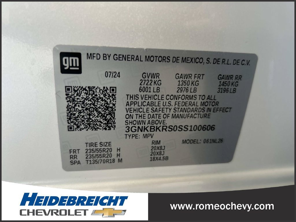 Used 2025 Chevrolet Blazer RS w/ Enhanced Convenience Package AWD/4WD image 8
