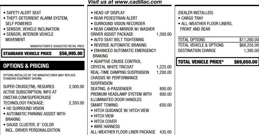 Used 2024 Cadillac XT6 Premium Luxury w/ Technology Package image 2