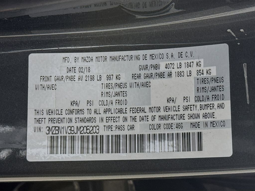 Used 2018 MAZDA MAZDA3 Touring FWD image 35