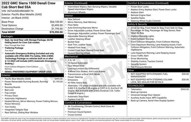 Certified 2022 GMC Sierra 1500 Denali AWD/4WD image 5