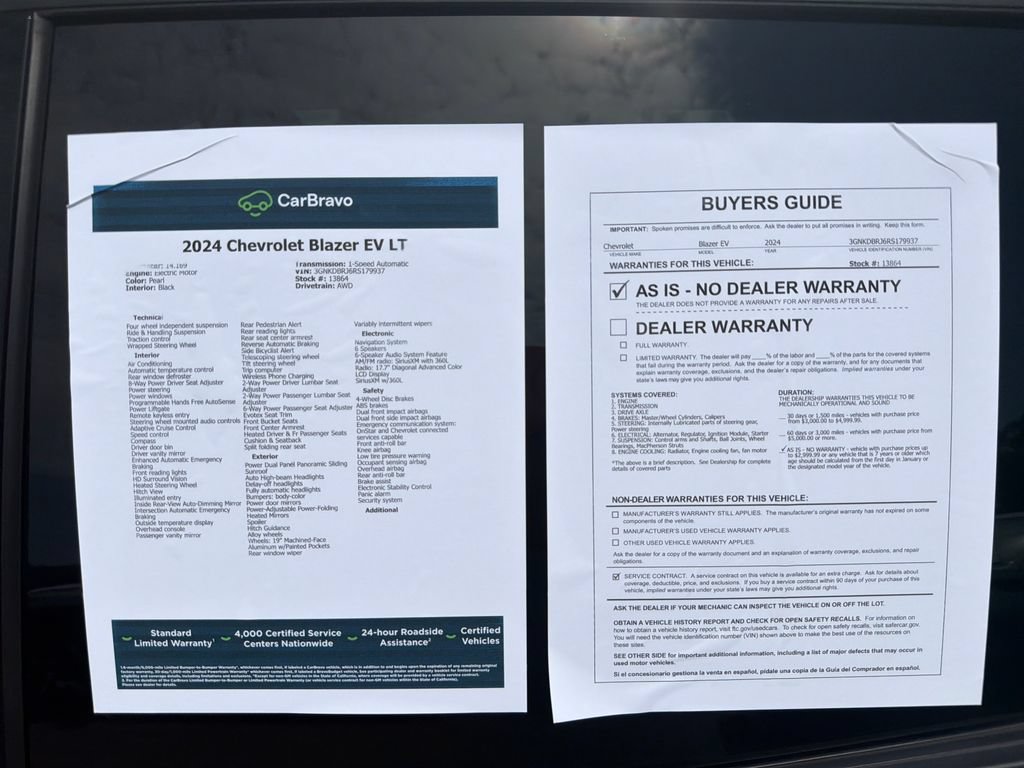 Certified 2024 Chevrolet Blazer EV LT AWD/4WD image 30