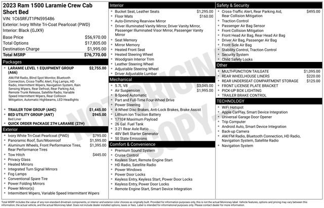 Used 2023 RAM 1500 Laramie image 3