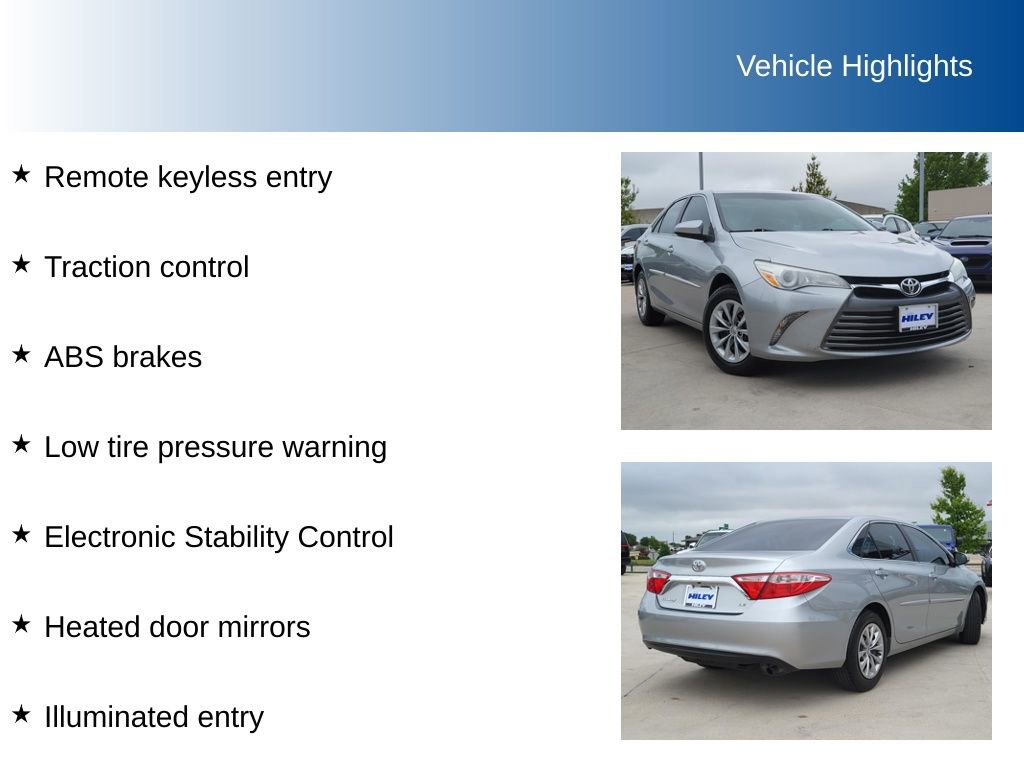 Used 2017 Toyota Camry LE image 5