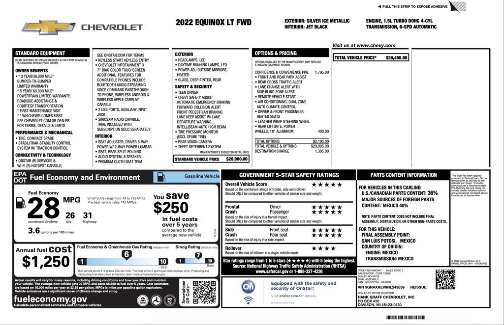 Used 2022 Chevrolet Equinox LT FWD image 2