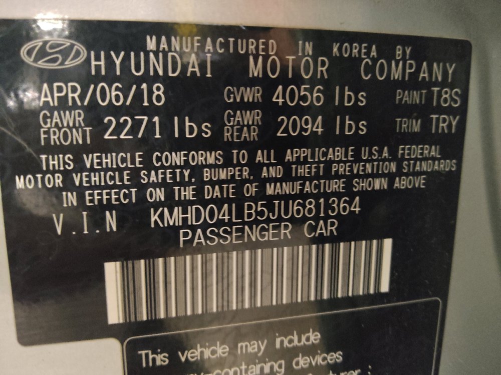 Used 2018 Hyundai Elantra Sport w/ Cargo Package FWD image 33