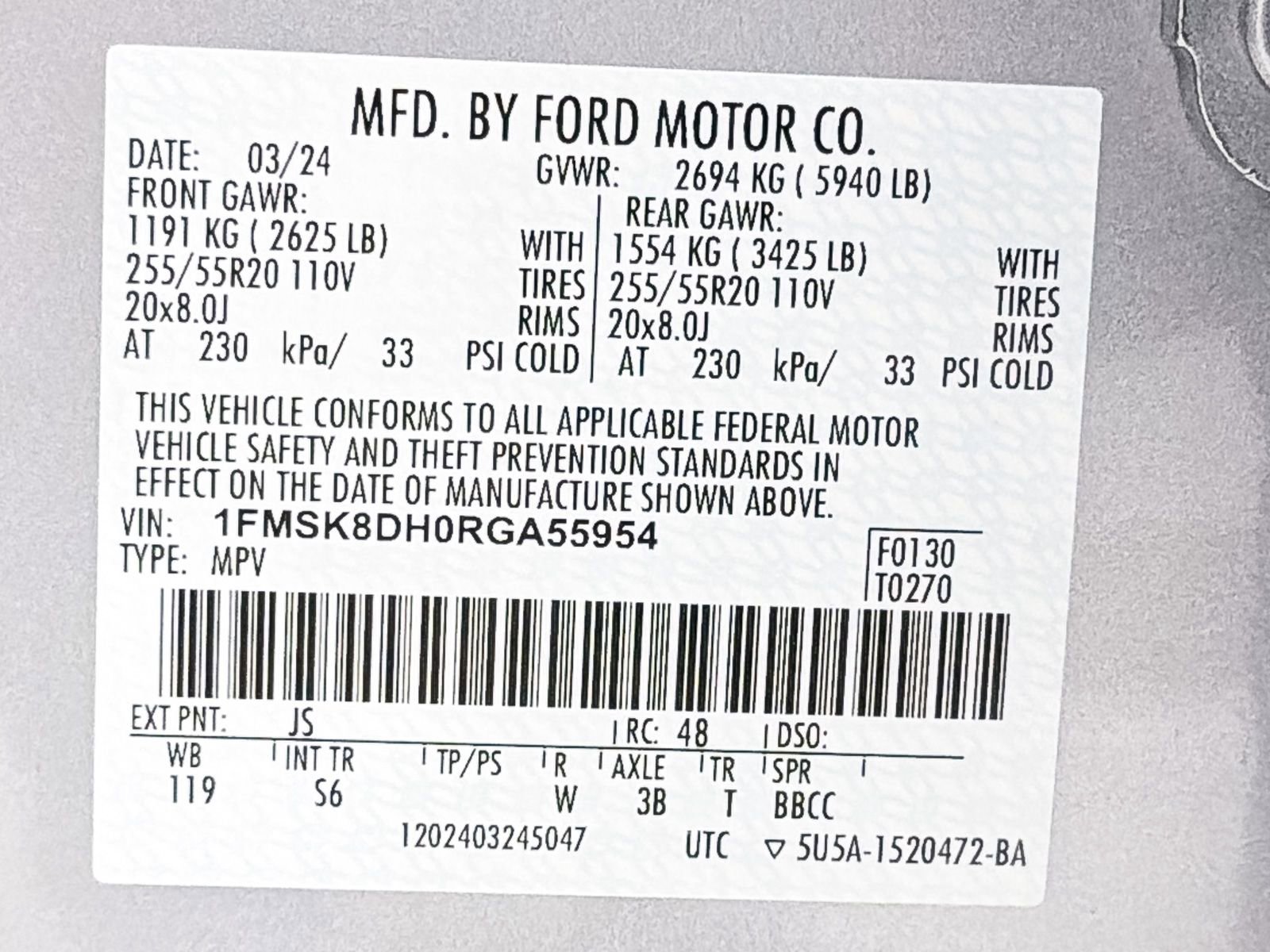 Used 2024 Ford Explorer XLT w/ Equipment Group 202A image 36