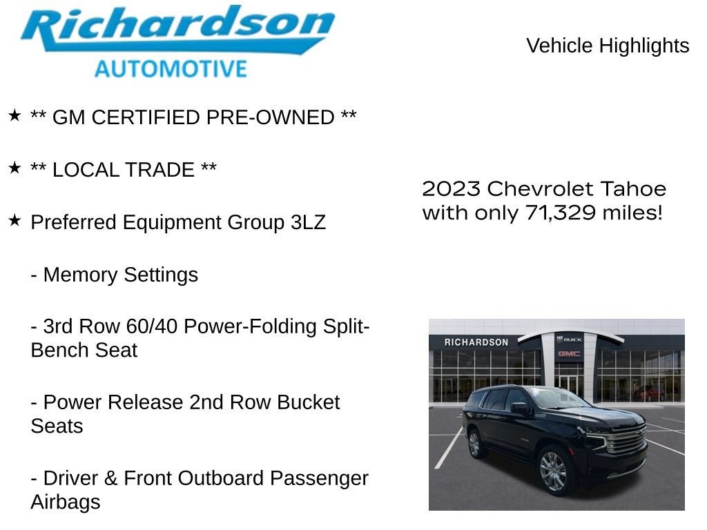 Used 2023 Chevrolet Tahoe High Country AWD/4WD image 11