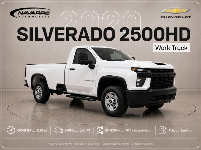 Used 2020 Chevrolet Silverado 2500 W/T RWD image 1
