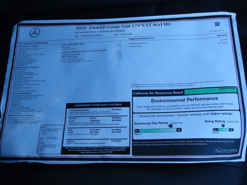 Used 2025 Mercedes-Benz Sprinter 3500 image 9