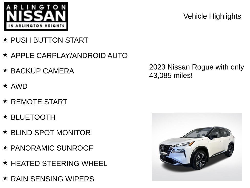 Certified 2023 Nissan Rogue SL w/ SL Premium Package AWD/4WD image 8