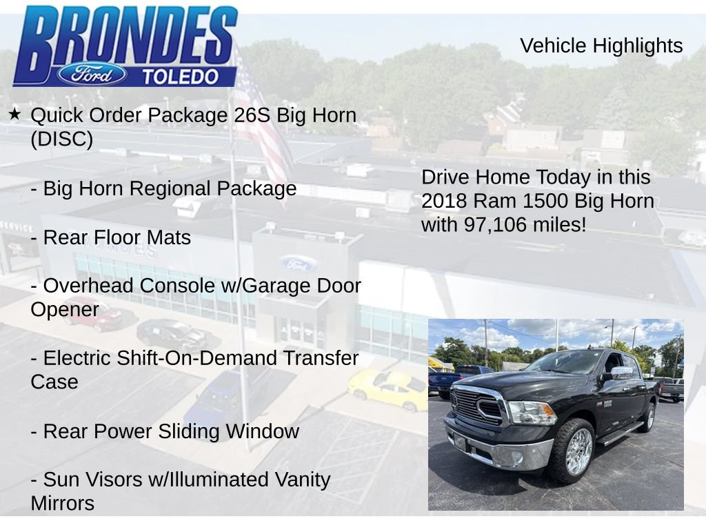 Used 2018 RAM 1500 Big Horn AWD/4WD image 5