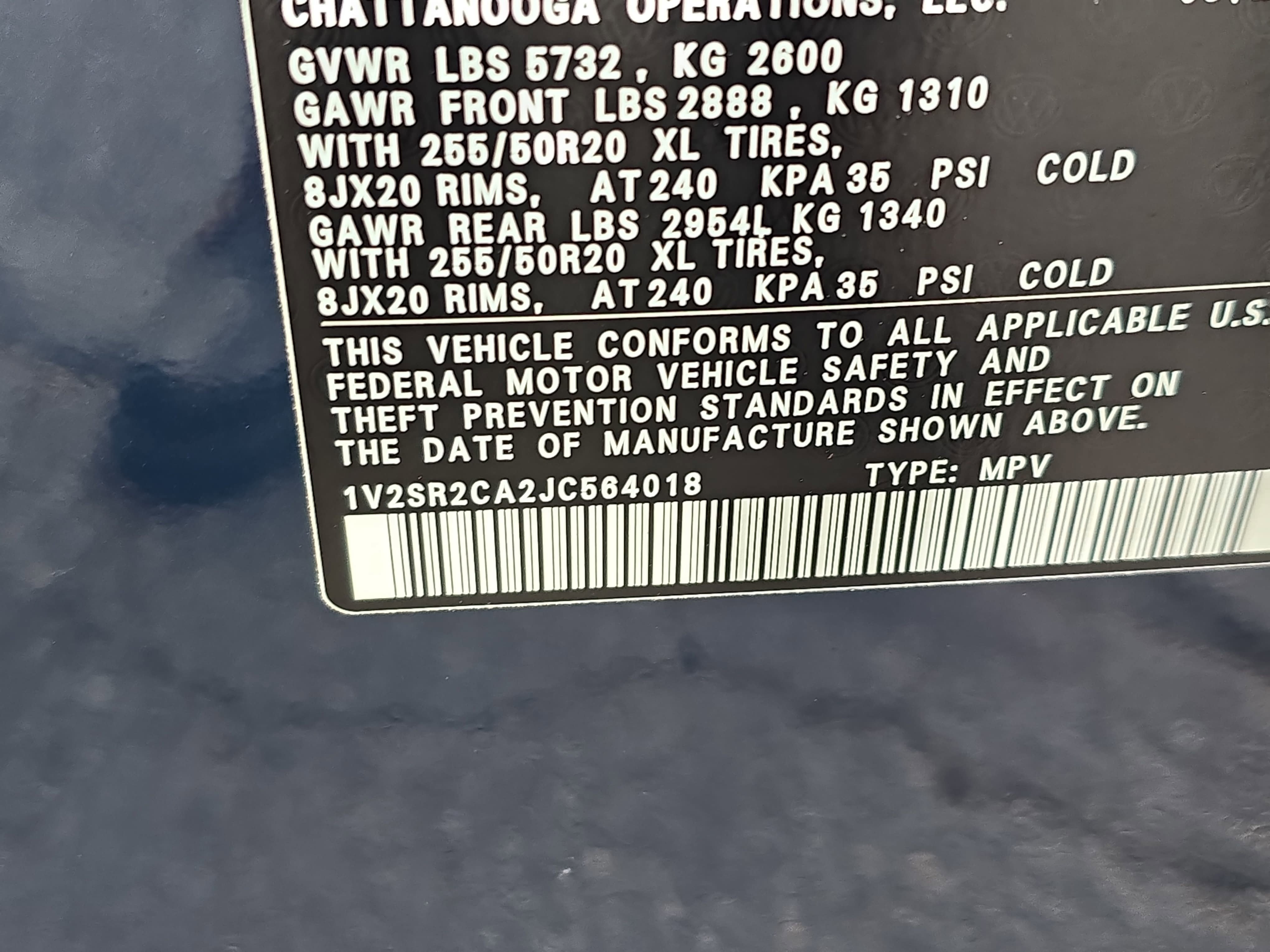 Used 2018 Volkswagen Atlas SEL w/ R-Line Package FWD image 34