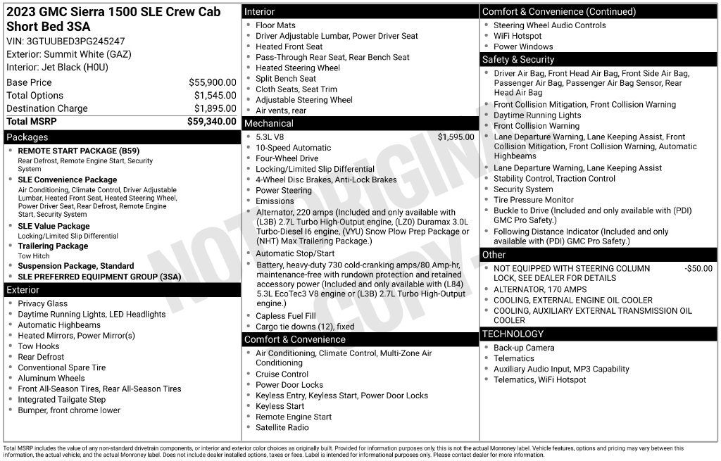 Used 2023 GMC Sierra 1500 SLE AWD/4WD image 30