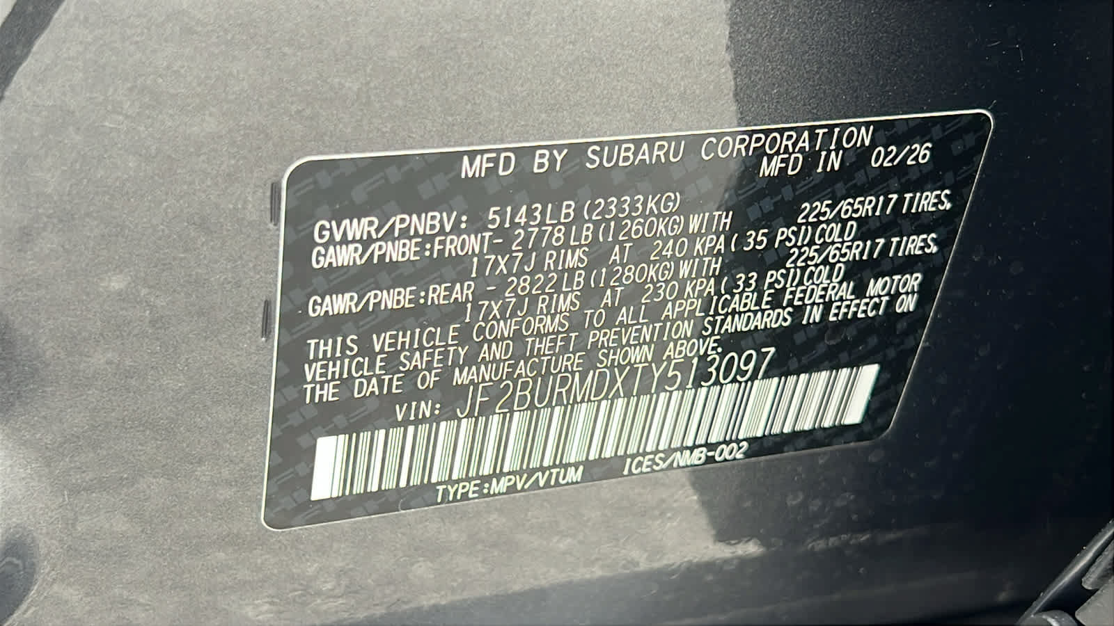 New 2026 Subaru Outback Wilderness AWD/4WD image 30