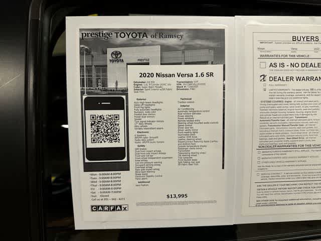Used 2020 Nissan Versa SR FWD image 13