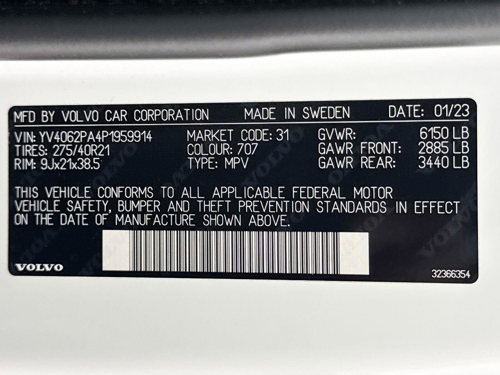 Used 2023 Volvo XC90 B6 Ultimate w/ Protection Package Premier AWD/4WD image 40