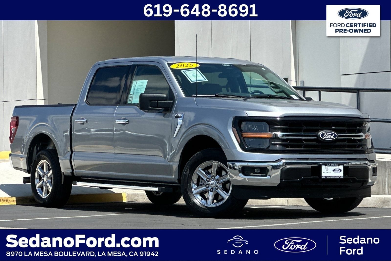 Certified 2025 Ford F150 XLT w/ Equipment Group 301A Standard RWD image 1