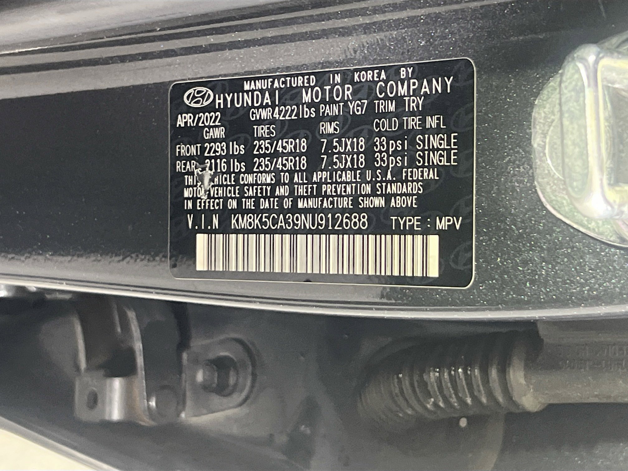 Used 2022 Hyundai Kona Limited w/ Cargo Package image 33