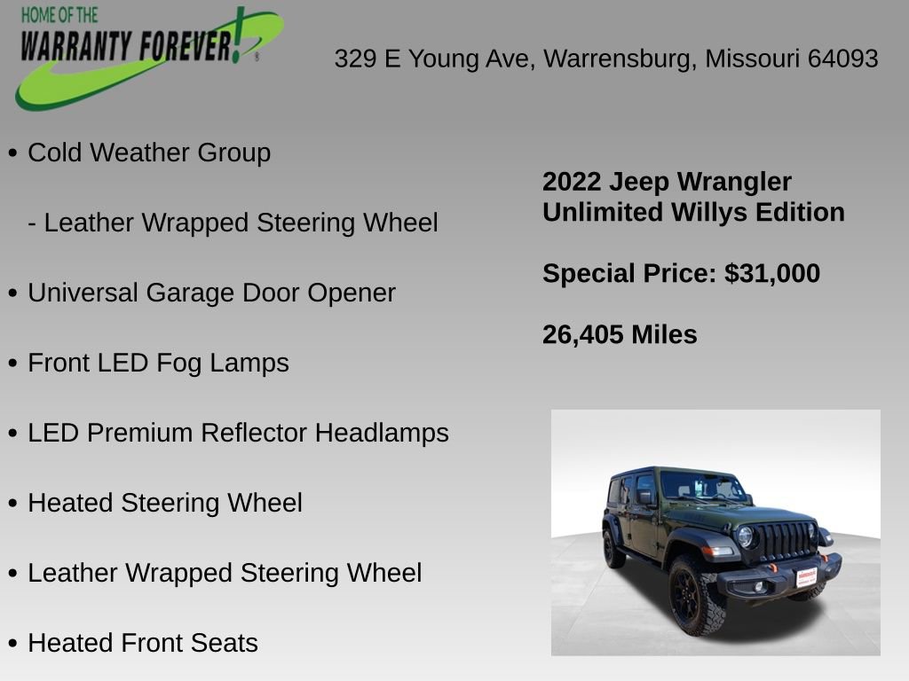 Used 2022 Jeep Wrangler Unlimited Sport image 9