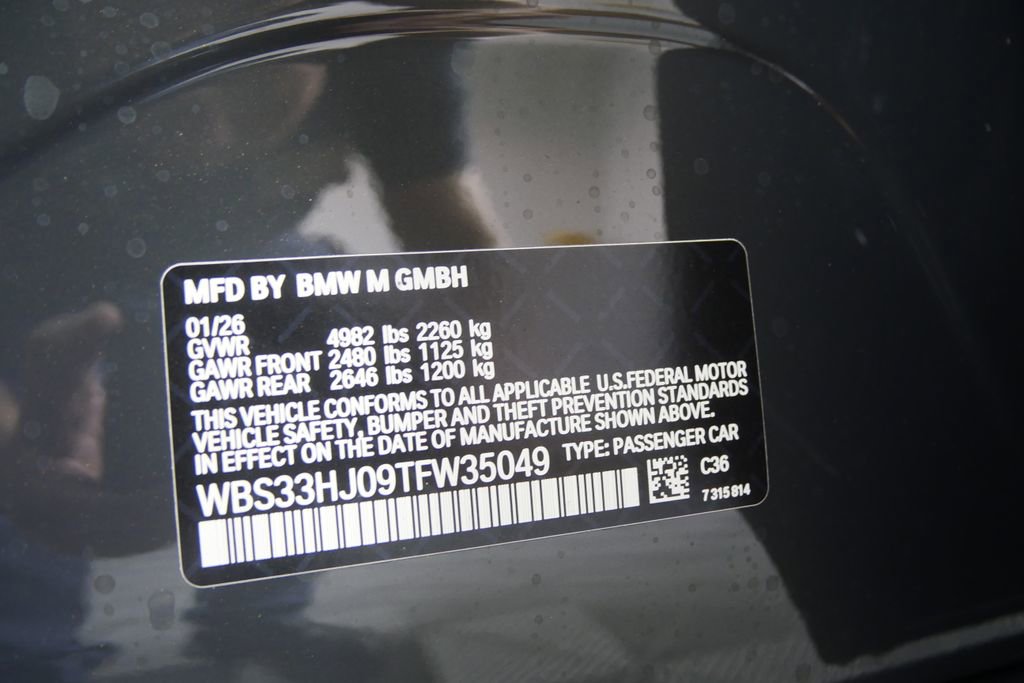 New 2026 BMW M3 Competition w/ M Carbon Exterior Package image 30