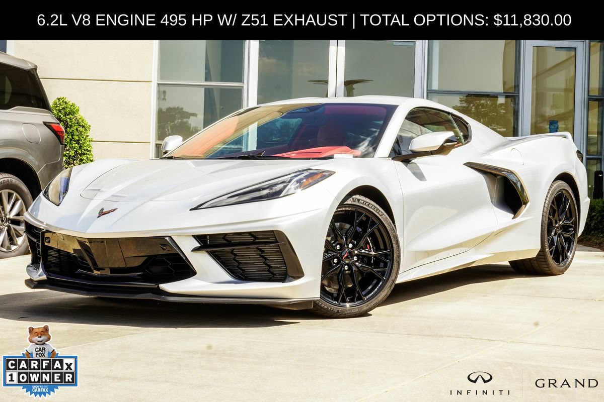 Used 2024 Chevrolet Corvette Stingray Premium Cpe w/ Z51 Performance Package RWD image 1