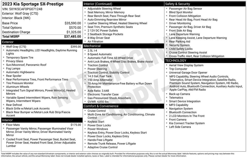 Used 2023 Kia Sportage SX AWD/4WD image 38