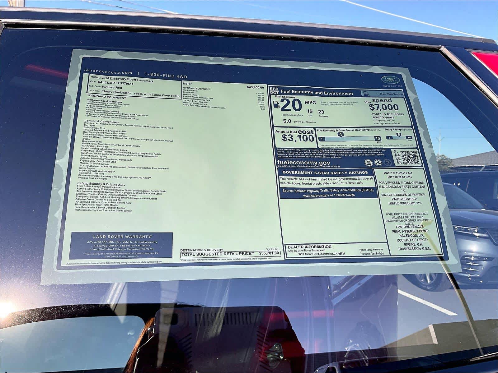 New 2026 Land Rover Discovery Sport Landmark AWD/4WD image 37