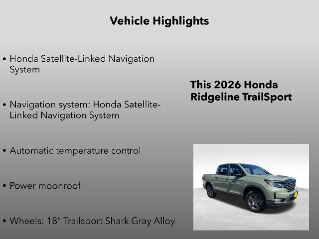 New 2026 Honda Ridgeline TrailSport image 5