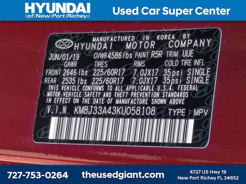 Used 2019 Hyundai Tucson Value FWD image 35
