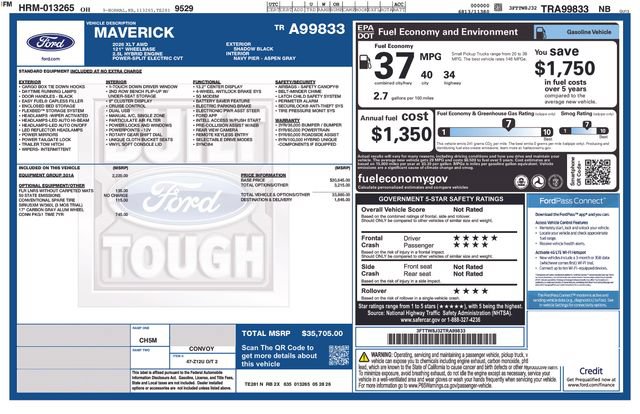 New 2026 Ford Maverick XLT w/ Equipment Group 301A AWD/4WD image 28