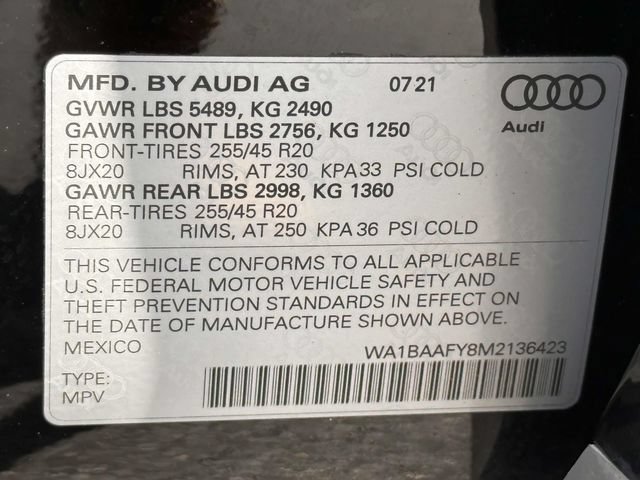 Used 2021 Audi Q5 2.0T Premium Plus w/ Premium Plus Package AWD/4WD image 41