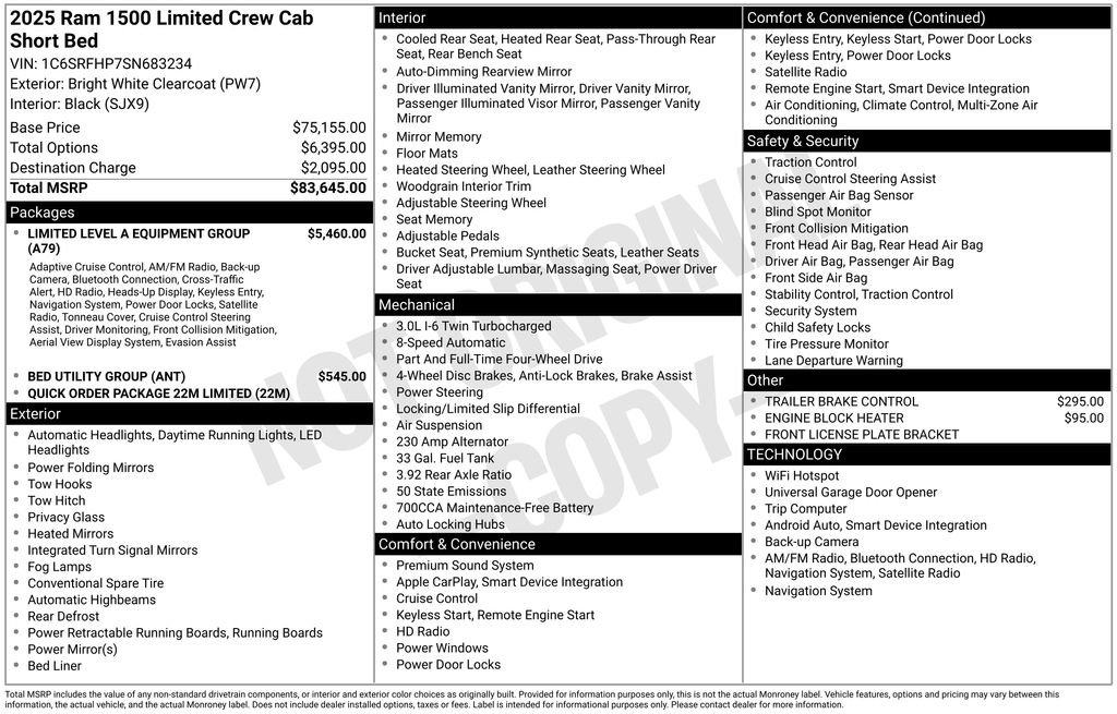 Used 2025 RAM 1500 Limited image 44