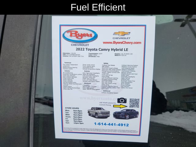 Used 2022 Toyota Camry LE image 12