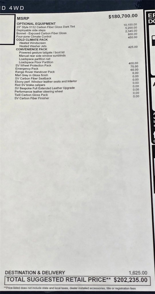 New 2025 Land Rover Range Rover Sport SV Edition Two image 37