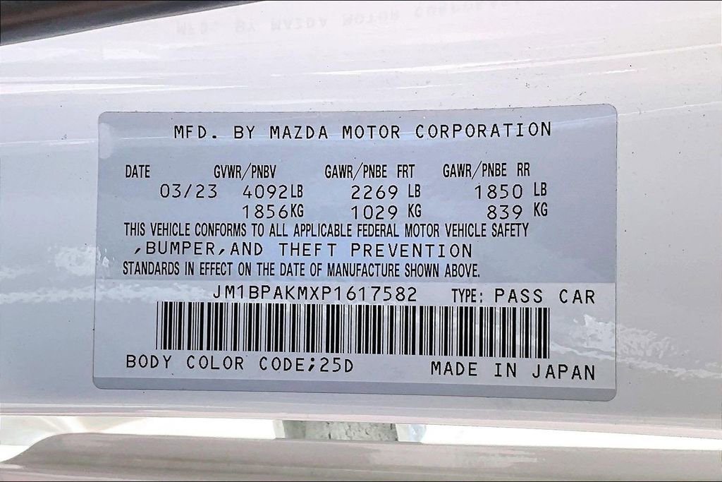Certified 2023 MAZDA MAZDA3 s FWD image 16