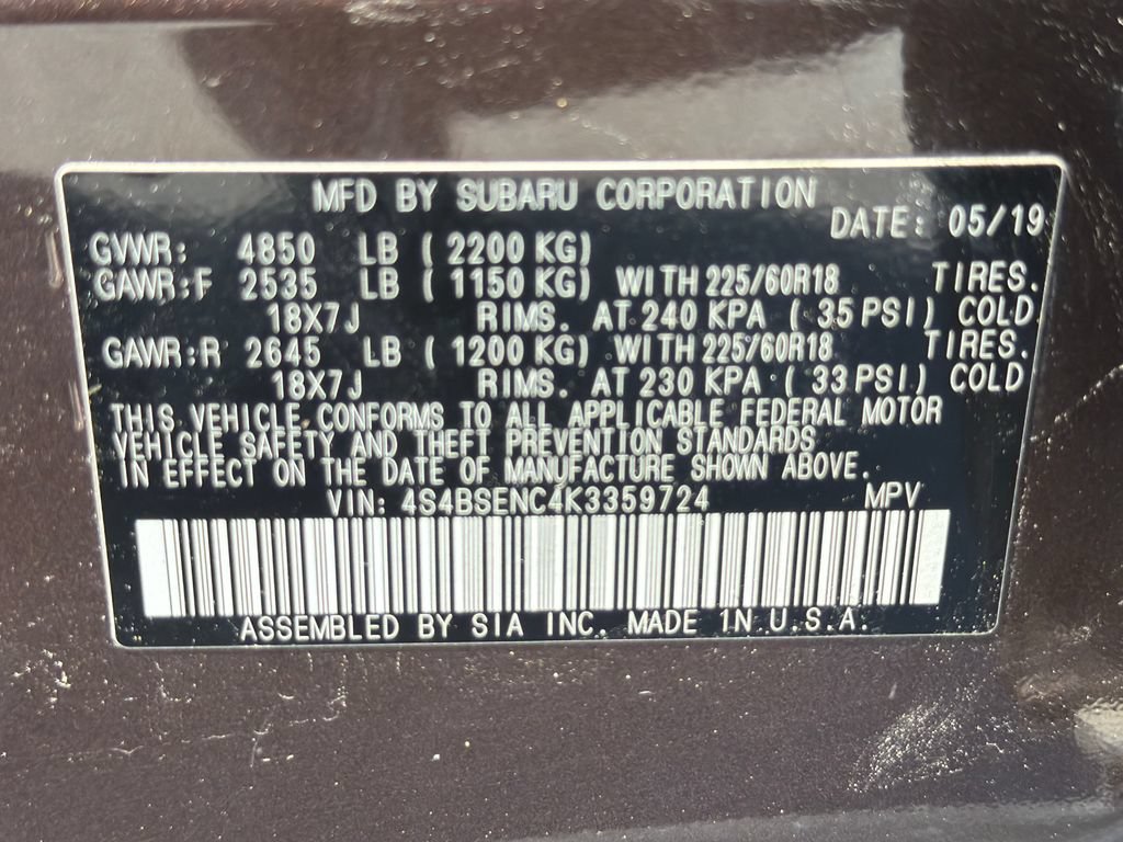 Used 2019 Subaru Outback 3.6R Limited AWD/4WD image 55