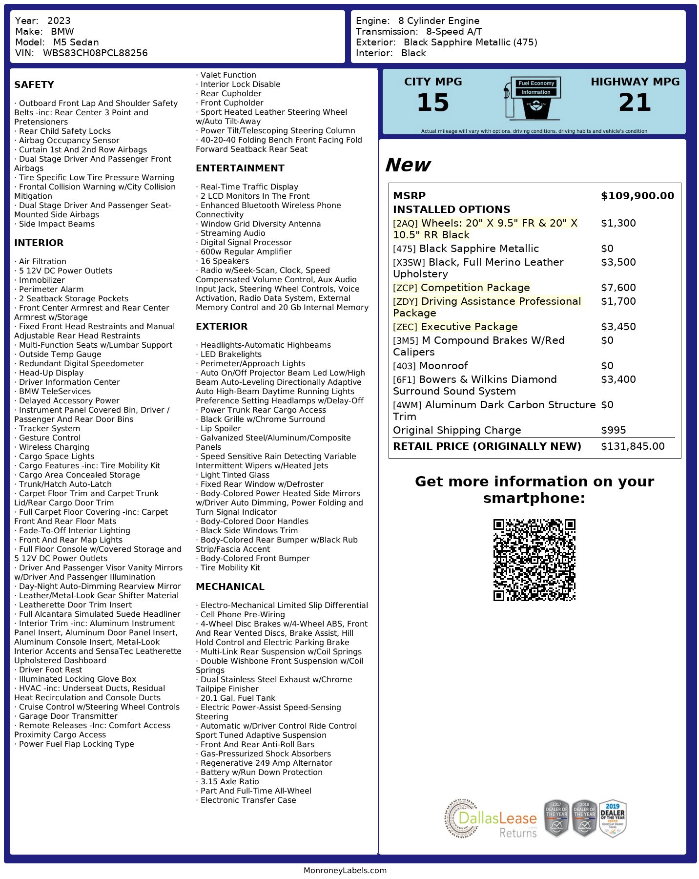 Used 2023 BMW M5 w/ Competition Package image 2