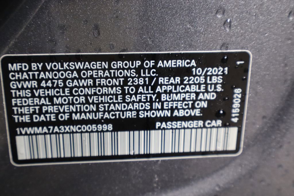 Used 2022 Volkswagen Passat 2.0T R-Line image 36