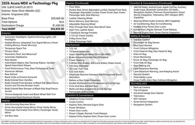 Used 2026 Acura MDX w/ Technology Package image 23
