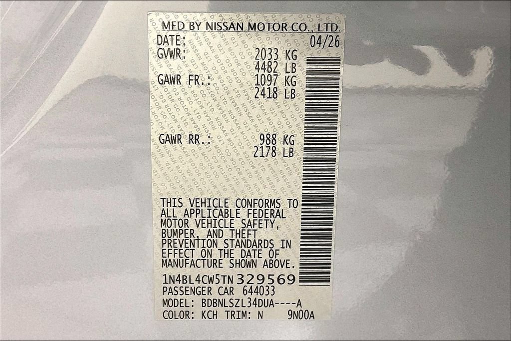New 2026 Nissan Altima 2.5 SR AWD/4WD image 43