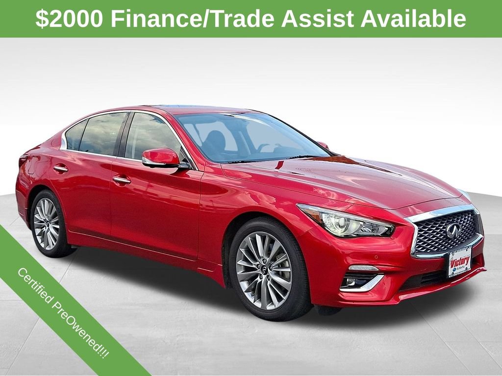 Used 2023 INFINITI Q50 Luxe w/ Cargo Package AWD/4WD image 1