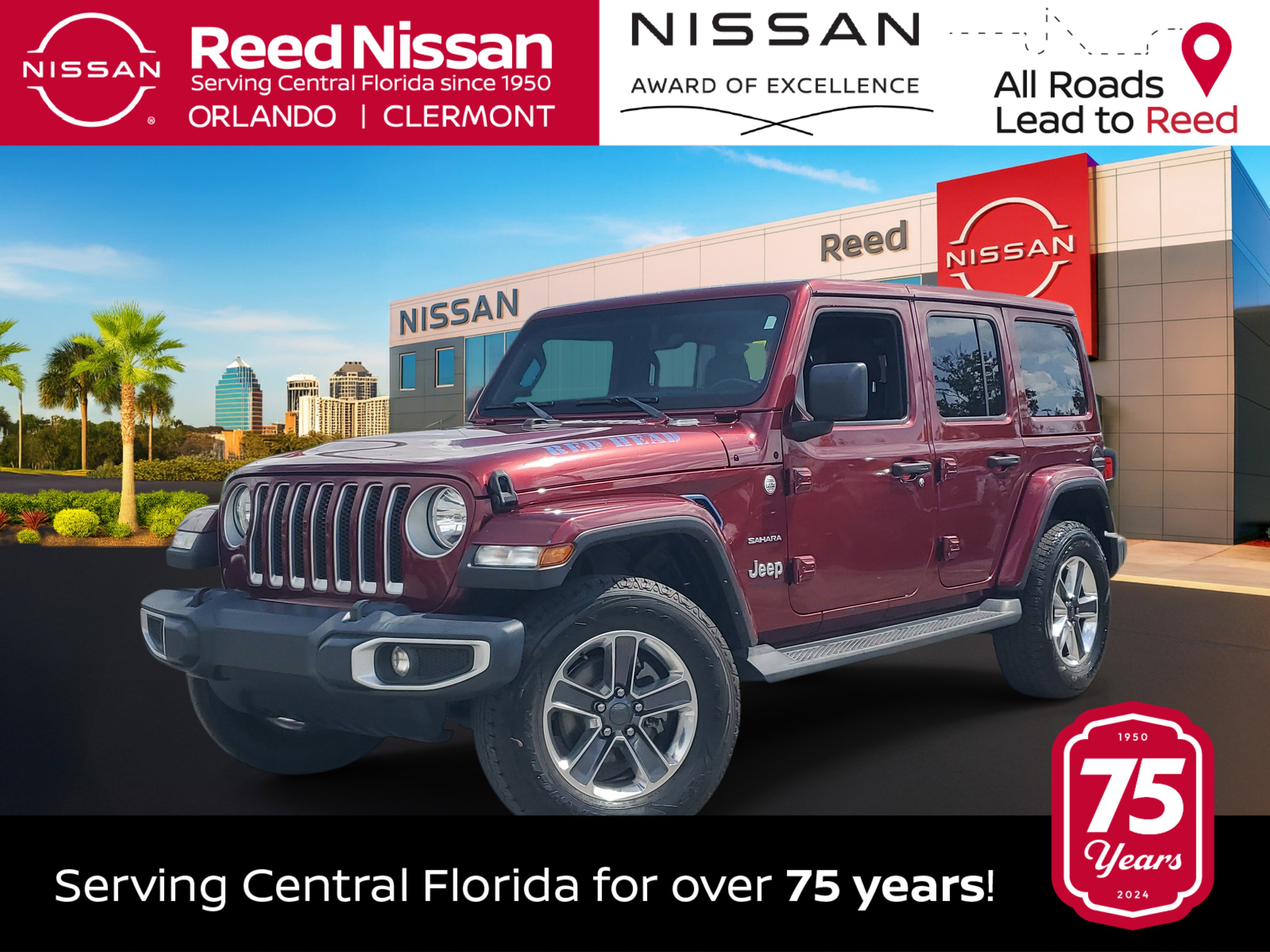 Used 2021 Jeep Wrangler Unlimited Sahara AWD/4WD image 1