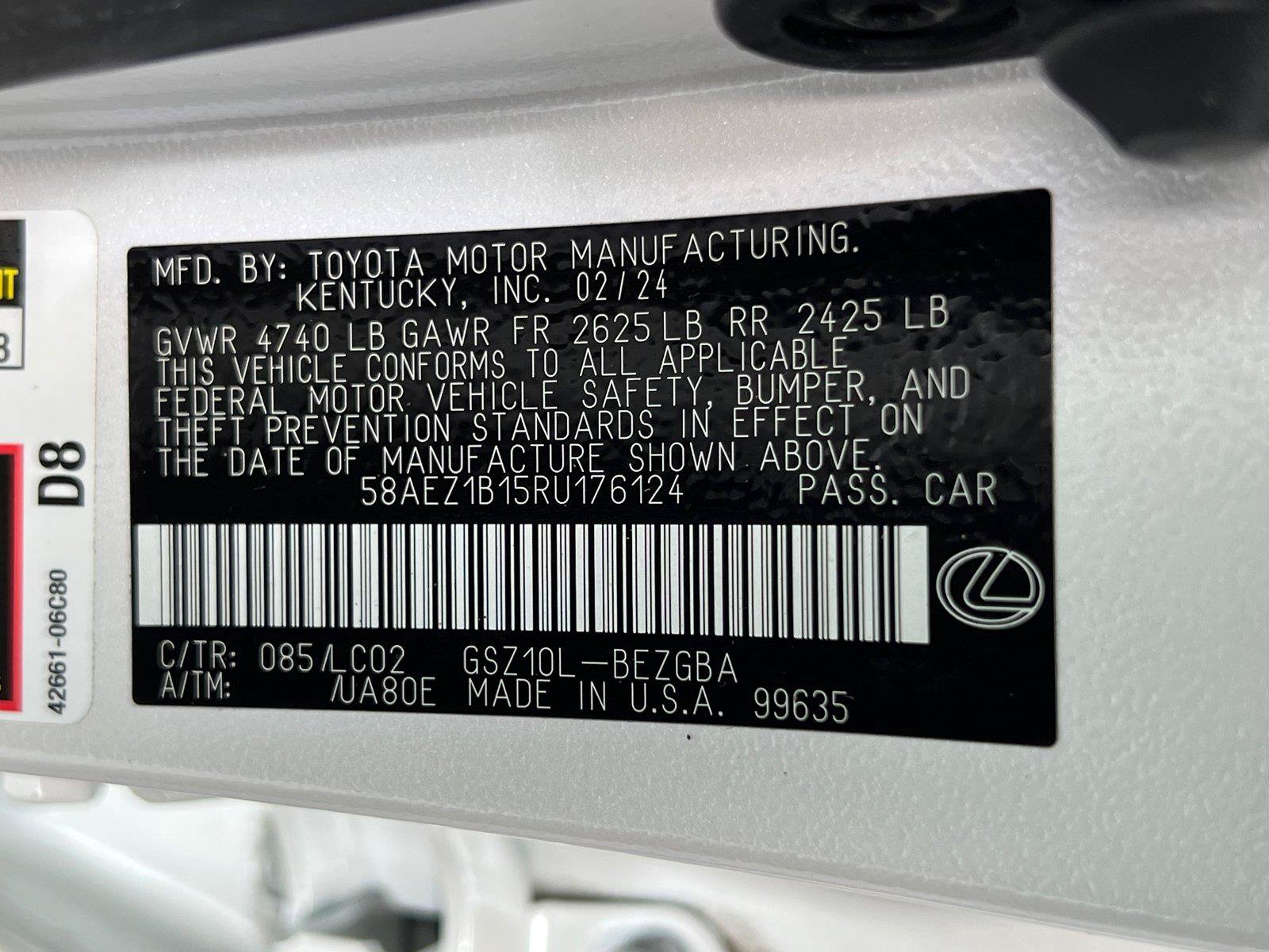 Certified 2024 Lexus ES 350 w/ Technology Package FWD image 33