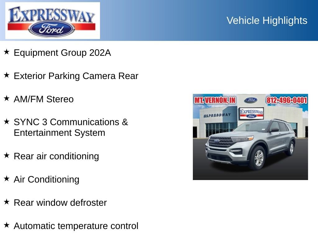 Used 2023 Ford Explorer XLT w/ Equipment Group 202A RWD image 2