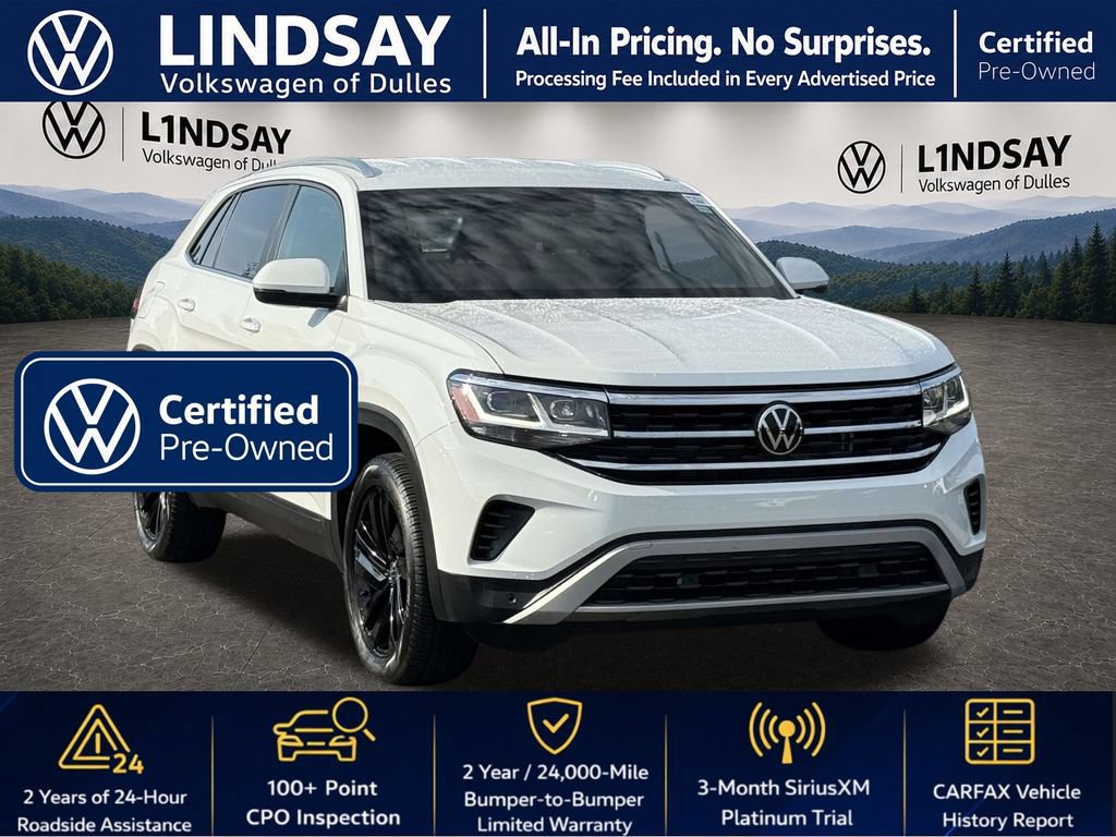 Certified 2023 Volkswagen Atlas Cross Sport SE w/ Black Wheel Package