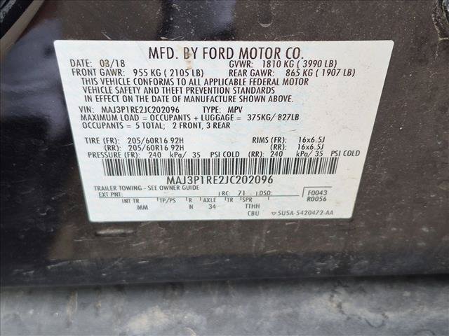 Used 2018 Ford EcoSport S FWD image 16