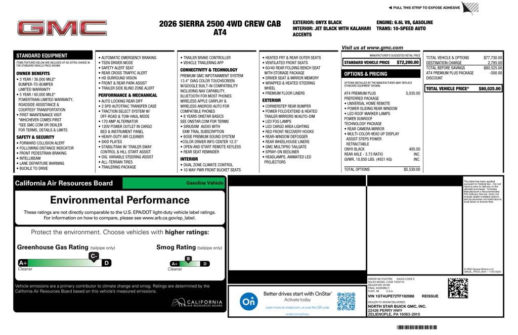 Certified 2026 GMC Sierra 2500 AT4 w/ AT4 Premium Plus Package AWD/4WD image 4