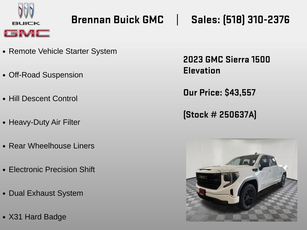 Certified 2023 GMC Sierra 1500 Elevation w/ X31 Off-Road Package image 12